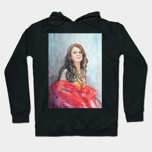 Watercolour portrait of an Eastern Dancer Hoodie